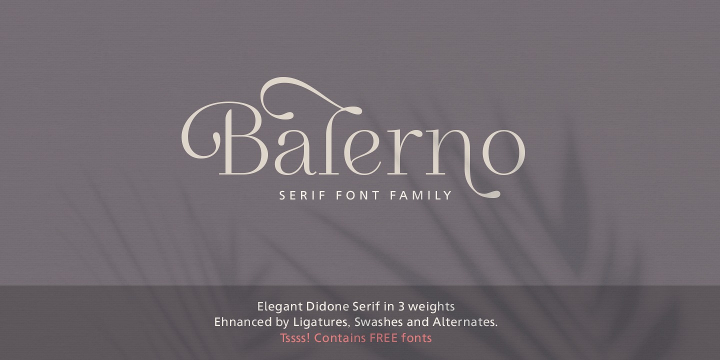 Example font Balerno Serif #1